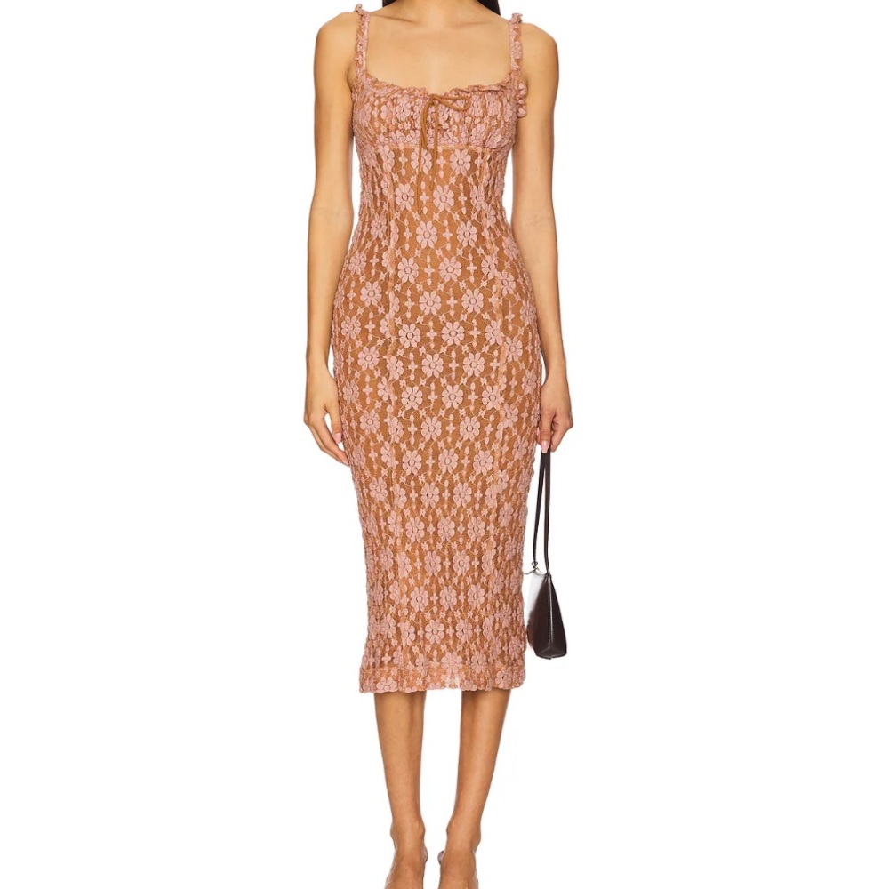 Free People Ginger Combo Floral Lace Dress